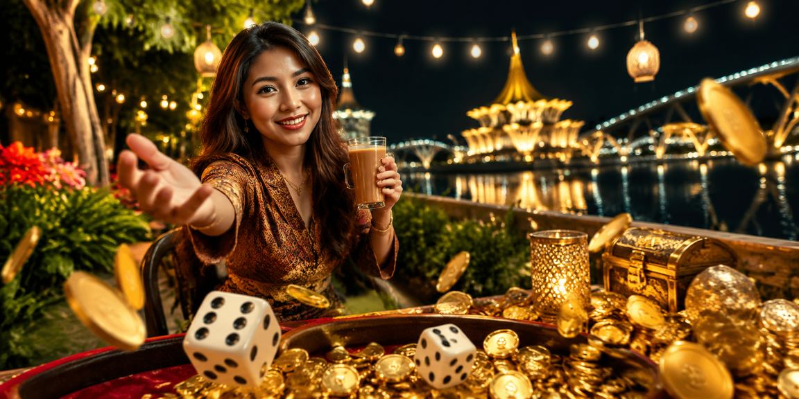 Permainan dadu gaya Melayu di Kuching dengan elemen kebudayaan tempatan