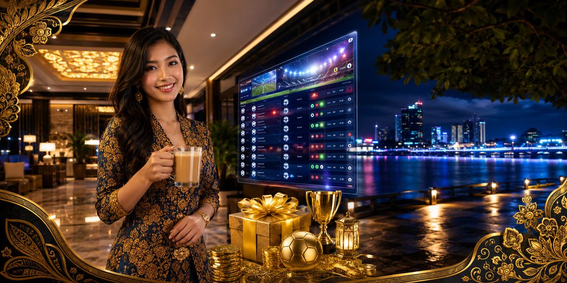 Pengguna Malaysia berbaju batik menikmati bonus VIP winboxmy semasa musim bola sepak
